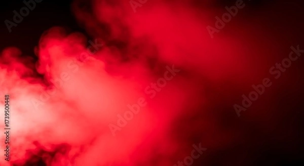 Fototapeta Abstract red smoke effect background overlay element for creative designs