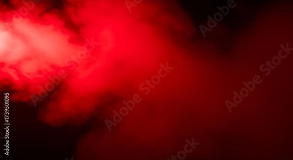 Fototapeta Abstract red smoke background with mysterious dark texture for creative design