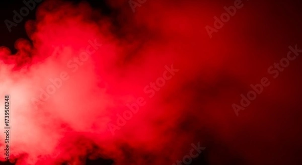 Fototapeta Abstract Red Smoke Background with Dark Edges for Dramatic Effect