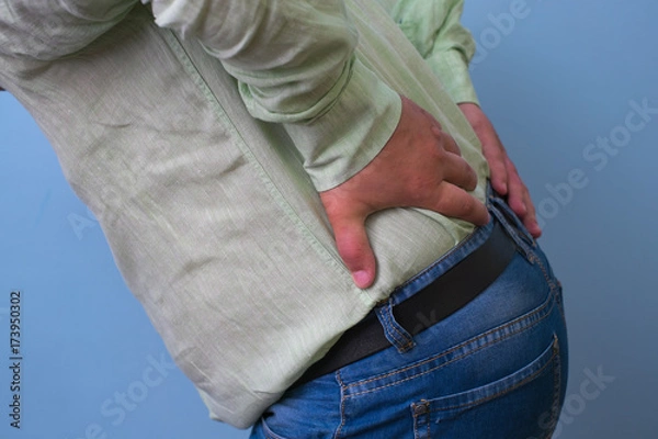 Fototapeta man with backache