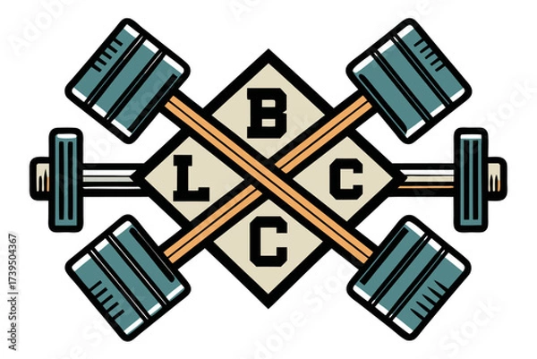 Fototapeta Vector icons set illustration of construction and business tools symbols for web design