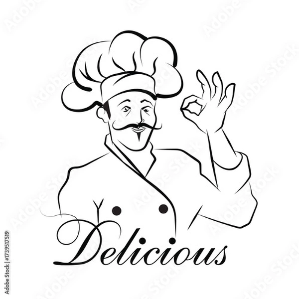 Obraz Chef vector.eps