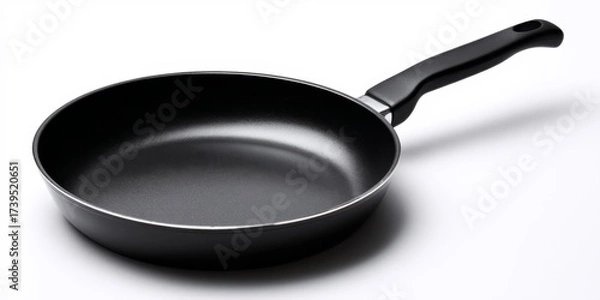 Fototapeta Black non stick frying pan for cooking food