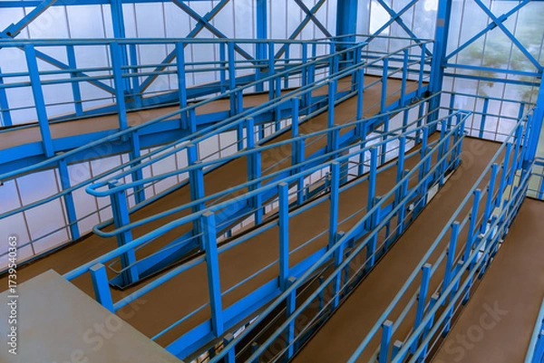 Obraz Long winding ramp for people with disabilities