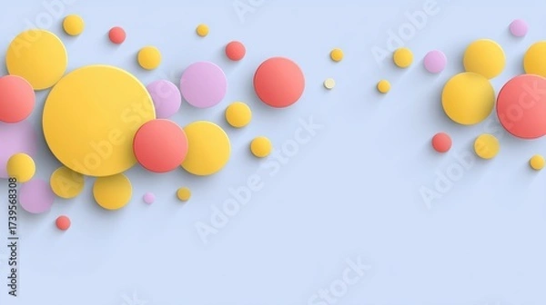 Fototapeta Floating balloons drifting skyward numerous colorful balloons rise gracefully suspended in expanse of blue sky symbolizing freedom