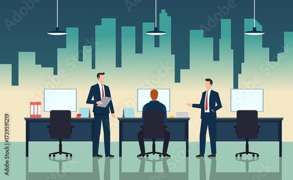 Obraz office background vector