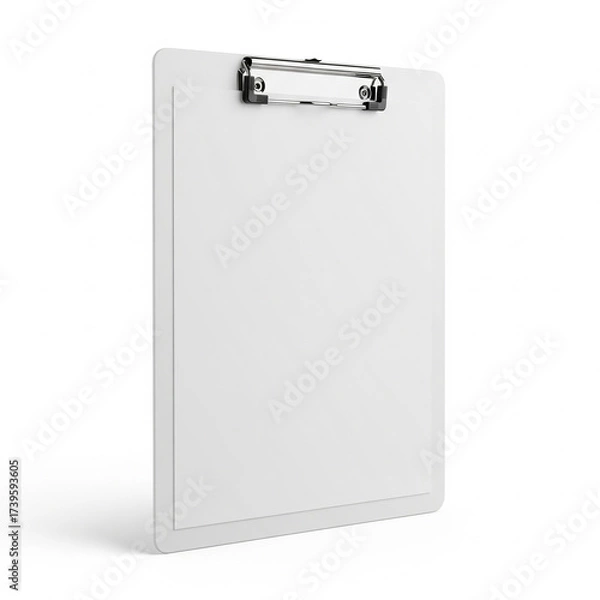 Obraz Blank Clipboard for Documents and Notes Isolated on White Background