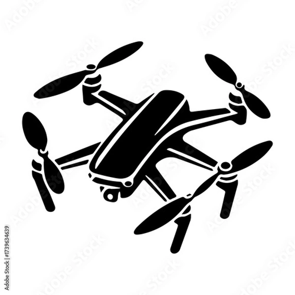 Fototapeta Quadcopter Drone with Camera