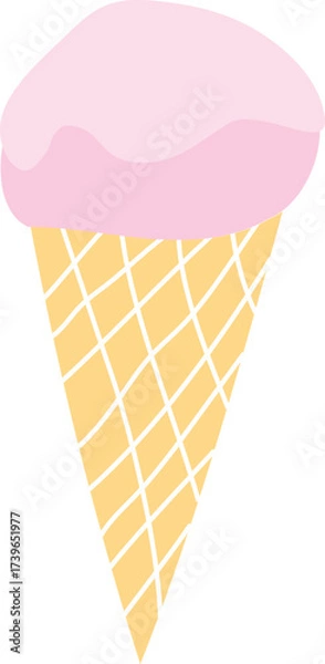 Fototapeta Vector Colorful icecream set isolated on a white background. 