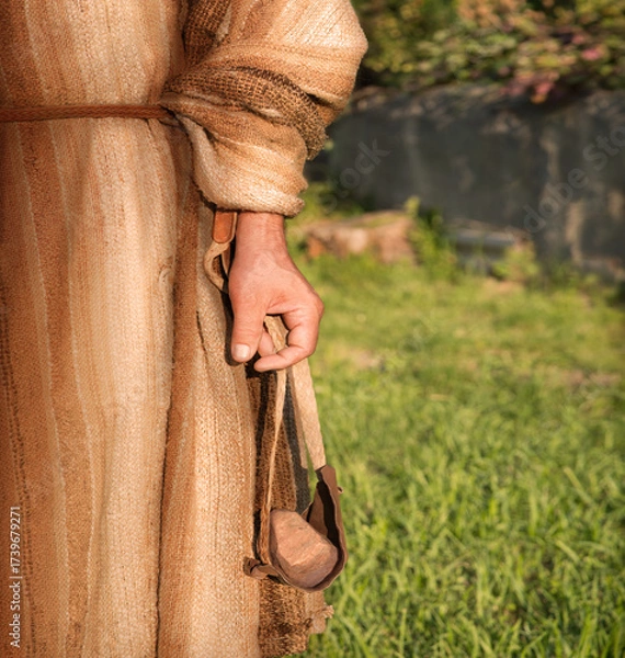 Obraz Ancient man with a sling