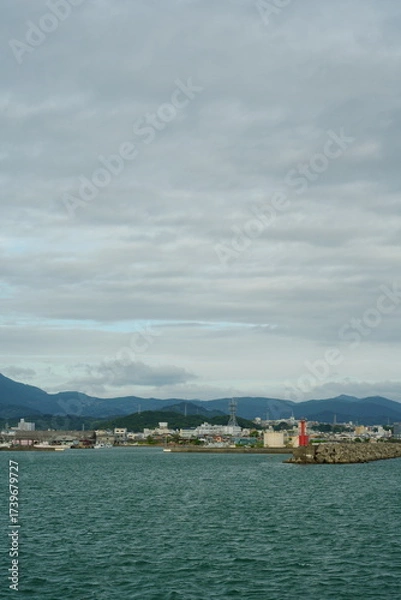 Fototapeta 港町と海