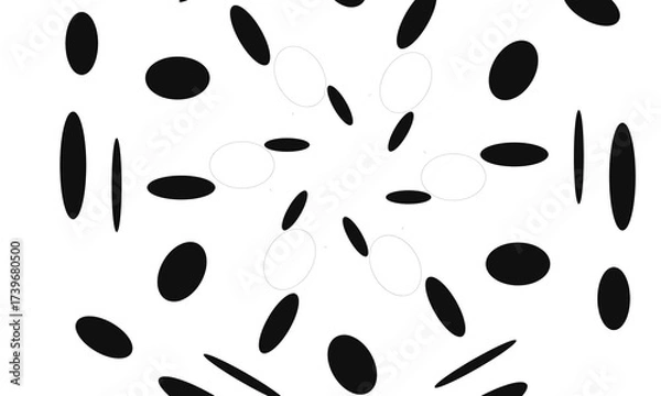 Obraz black and white background with white dots