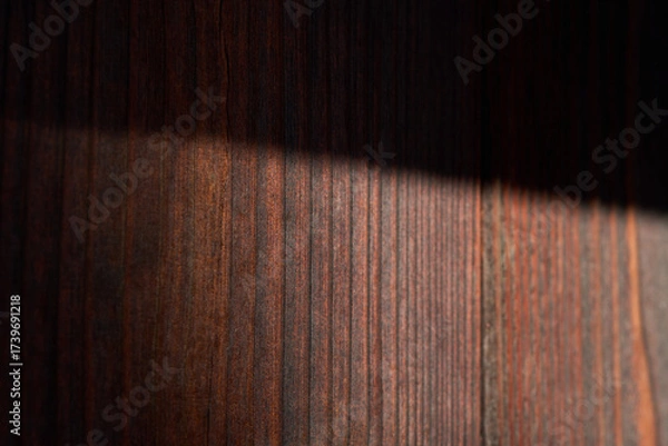 Obraz 落ち着いた風合いの板壁のテクスチャ。伝統的な日本建築の背景用素材