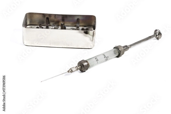 Obraz Isolated Old Syringe