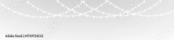 Fototapeta Shine stage string disrobed transparent vector winter wire year.
