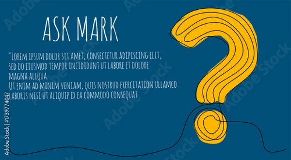 Fototapeta Ask question mark and exclamation vector