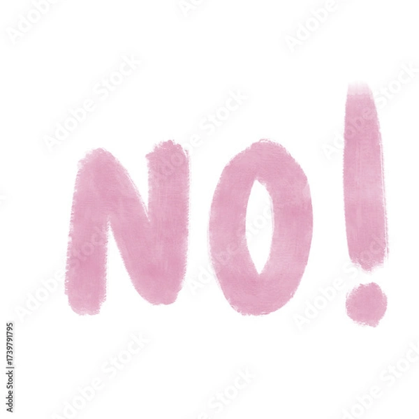 Obraz A word says No!