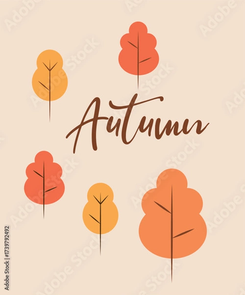 Fototapeta Flat Design Illustration with Hollow at the Branch Ball