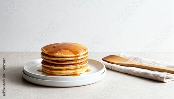 Obraz stack of pancakes on plate