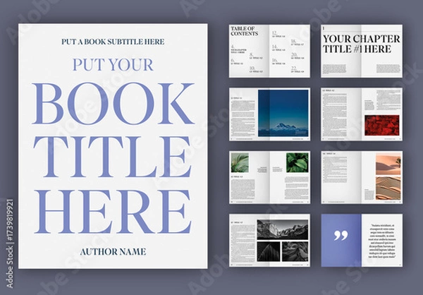 Obraz Narrative Reading Book Layout