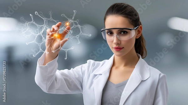 Obraz Quantum AI Integration: Latin American Computer Scientist Studies Quantum-AI Hybrid Systems on Molecular Computing Interface. Using Quantum Analytics Platform She Develops Next-Gen