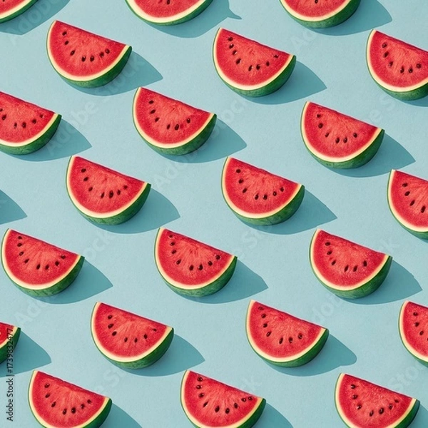 Obraz seamless pattern with watermelon