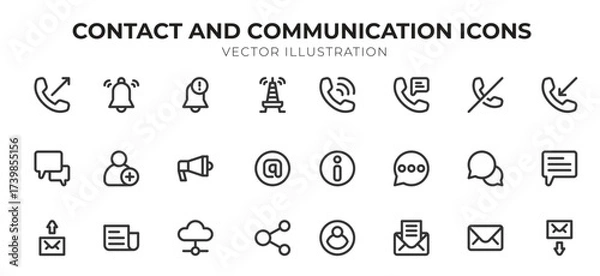 Obraz Contact and Communication icon