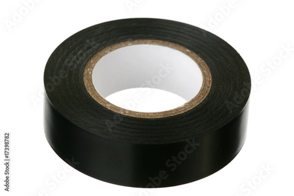 Obraz Black adhesive insulating tape