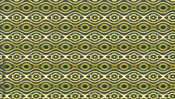 Fototapeta Dynamic abstract pattern with swirling yellow, grey, and dark blue shapes. Perfect for bold backgrounds, modern textiles, or unique branding.