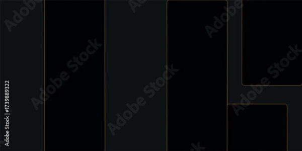 Fototapeta Abstract dark background illustration with geometric graphic elements. Dark horizontal vector template	