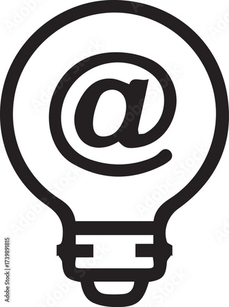 Fototapeta Email Innovation A Symbolic Fusion of Ideas and Communication A Conceptual Design for Modern Digital Interaction