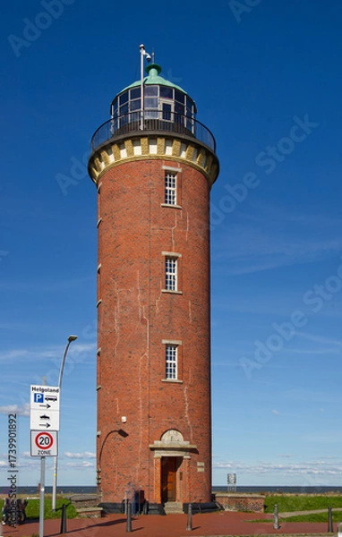 Obraz The Hamburg Lighthoue in Cuxhaven, another landmark of this town