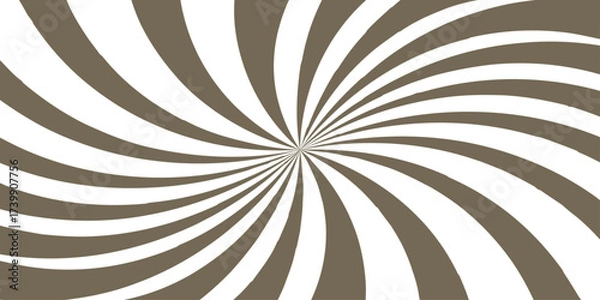Fototapeta Abstract background with rays retro starburst. Funky ray elements, circle motifs. Curve smoothly, forming swirling vortex effect.Dynamic spiral effect reminiscent of retro candy swirls or vintage...