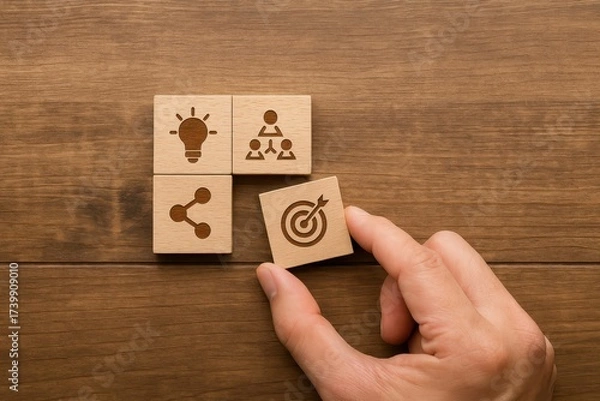 Fototapeta Visual content and collaboration strategies in innovative office spaces for business success