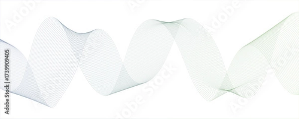 Fototapeta Abstract monochrome background with flowing wave lines with geometric mesh patterns. Futuristic energy sound waves technology curve flow wave. Curvs depth and motion technology.