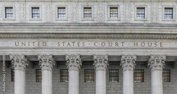 Obraz inscription on the courthouse US