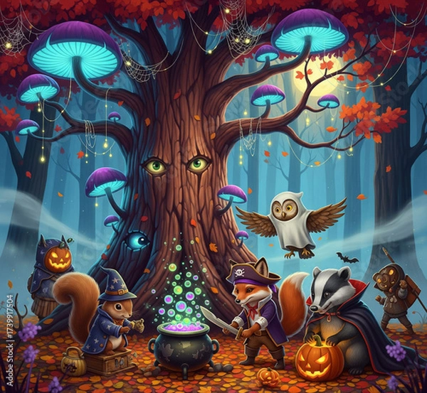 Obraz halloween night scene