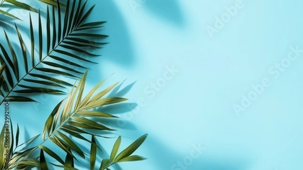 Obraz Plain Light Blue Empty Background Suitable for Social Media Posts and Advertisements with Text Overlay