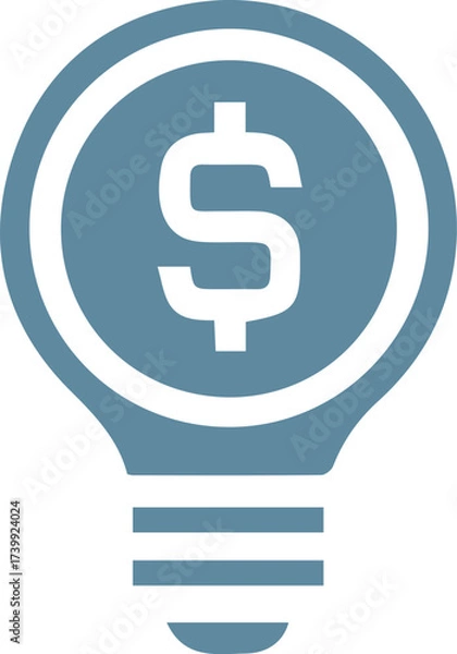 Fototapeta A Symbol of Financial Innovation Illuminating the Path to Prosperity Through Bright Ideas and Thoughtful Investment Strategies