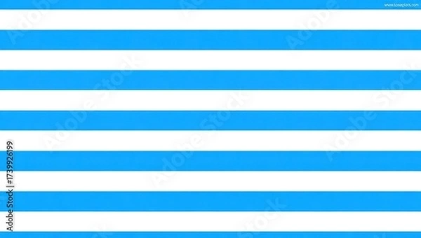 Obraz Simple Blue and White Horizontal Striped Pattern.