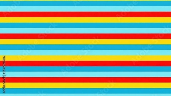 Obraz Vibrant horizontal stripes create a colorful and dynamic background pattern.