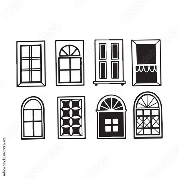Obraz Set of windows