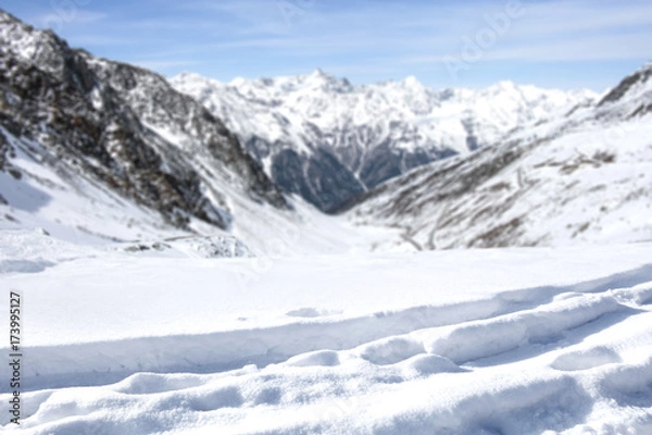 Fototapeta winter road 