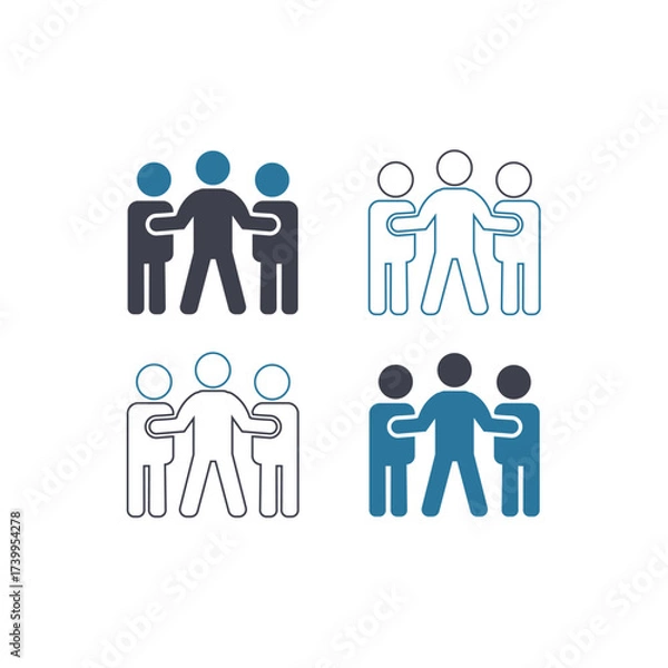 Fototapeta Versatile vector graphic design featuring a clean composition with a spectrum of vibrant colors and classic typography options for diverse creative applications