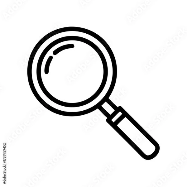 Fototapeta magnifying glass