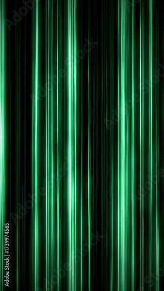 Obraz Green shiny silky strings texture background 4k 