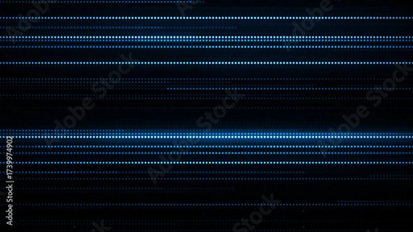 Obraz Blue glowing digital lines background 4k technology backdrop 