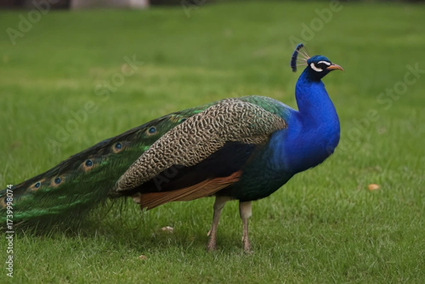 Obraz The beautiful male bird displays its elegant plumage and long tail. This stunning example of wildlife is often a symbol of beauty and pride.