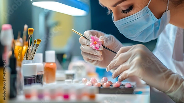 Obraz scientist in laboratory