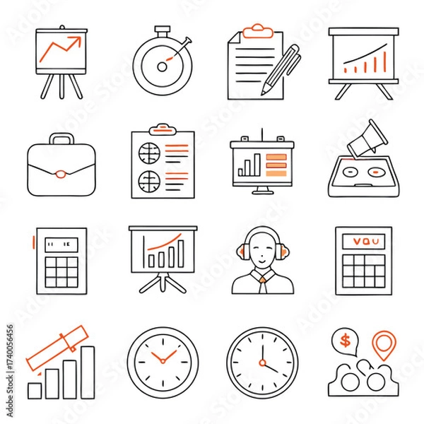 Fototapeta Media icons design template